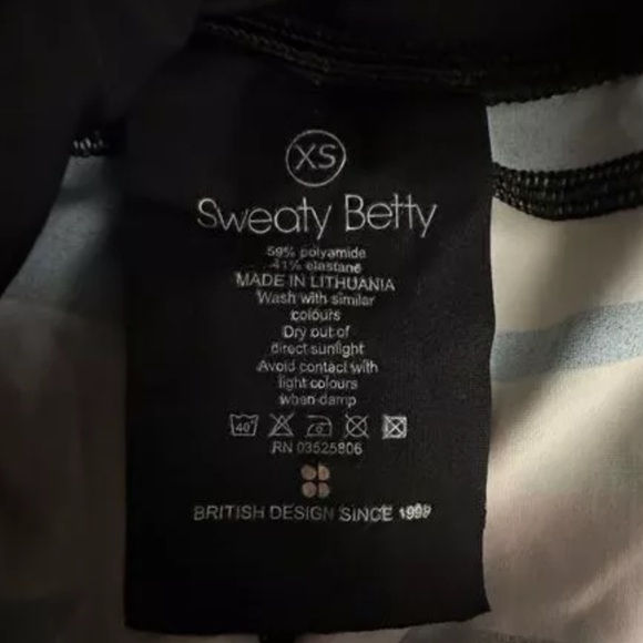 Sweaty Betty Full Length Santa Marta Geometric Sporty Run Tights Legging Size XS - Picture 8 of 12